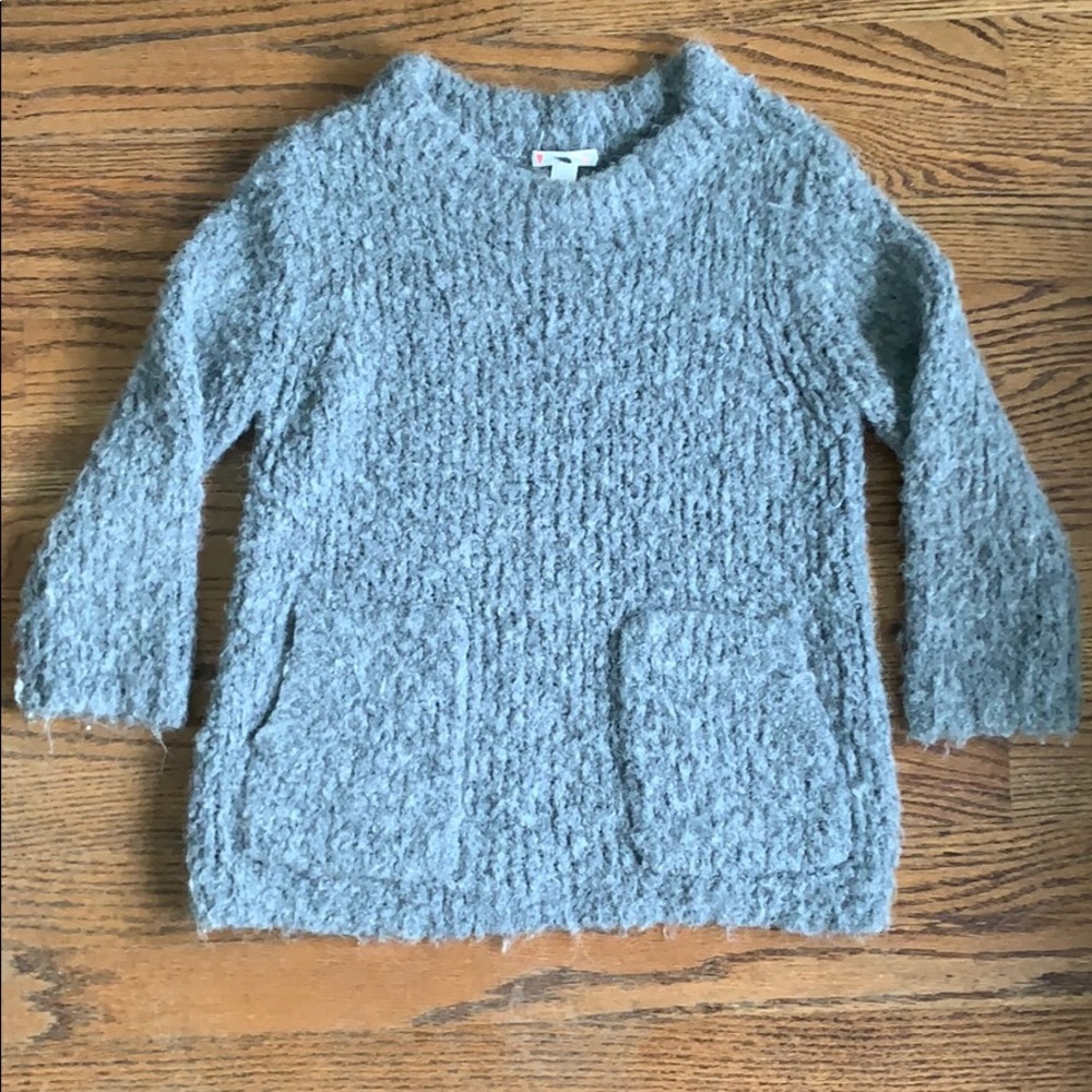 CrewCuts Girls Gray Alpaca Wool Sweater Size 10